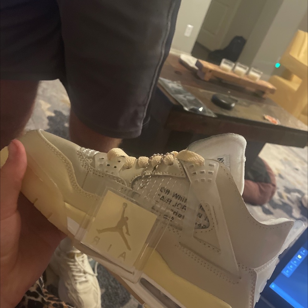 jordan 4 retro off white sail size 7 womens